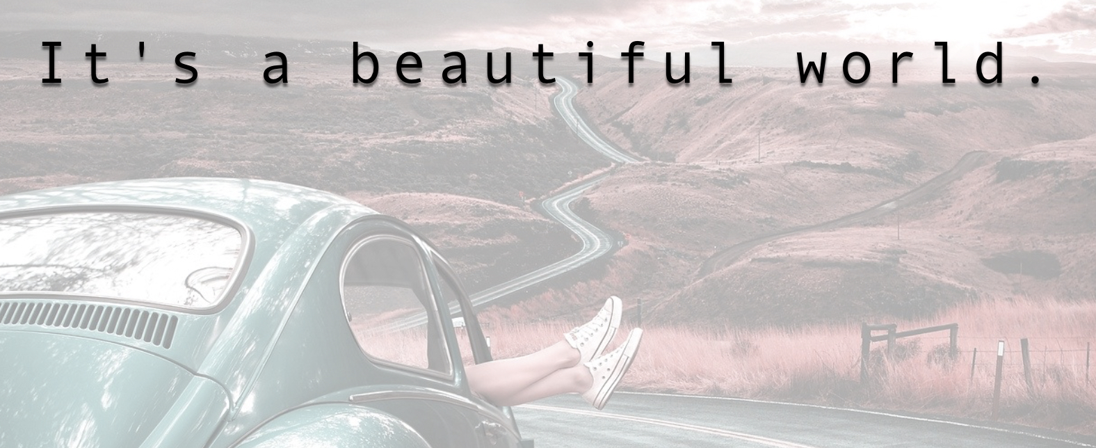 It's a beautiful world