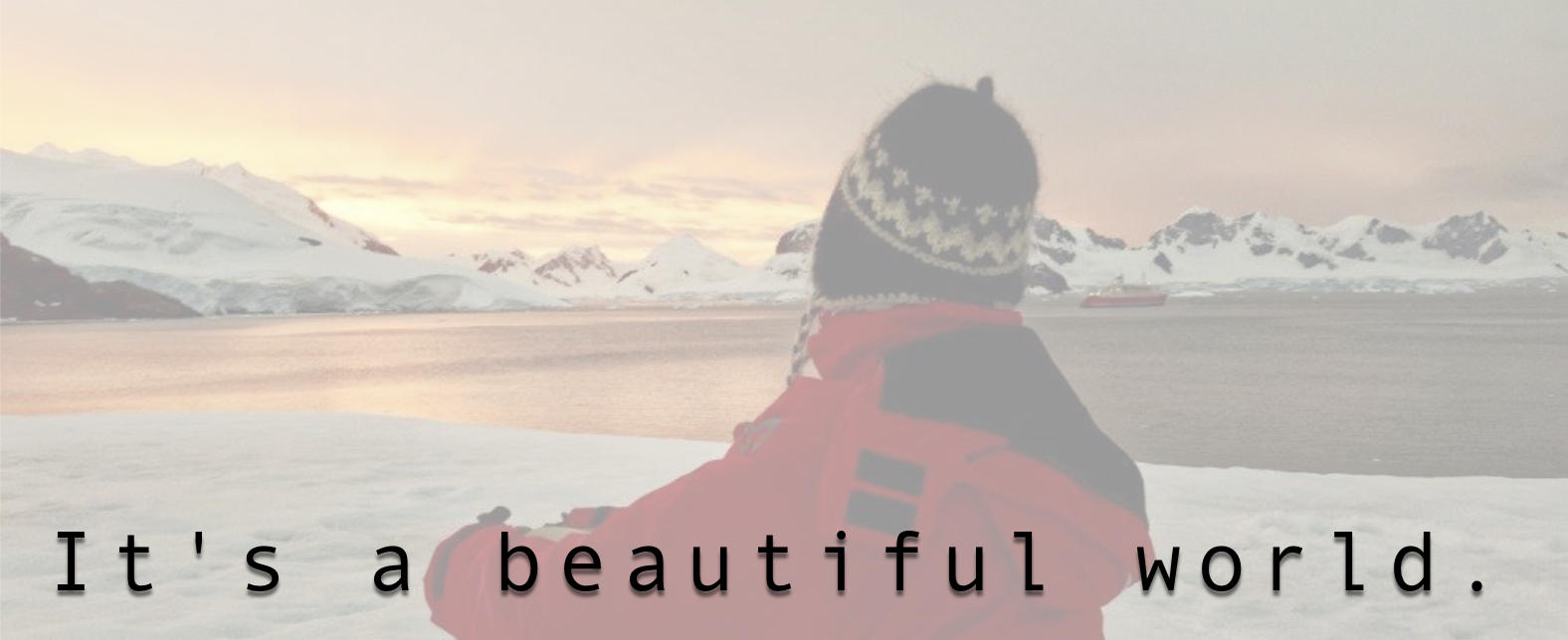 It's a beautiful world